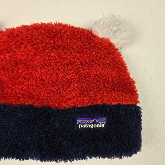 Patagonia Baby Furry Friends Bear Cub Hat Fleece Beanie Outdoor Hat Cap 24M - Picture 3 of 7